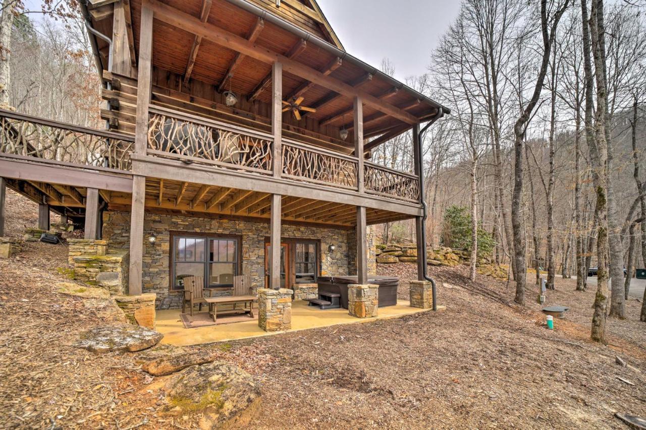 Luxury Cabin Rental In Franklin With Private Hot Tub Exteriér fotografie